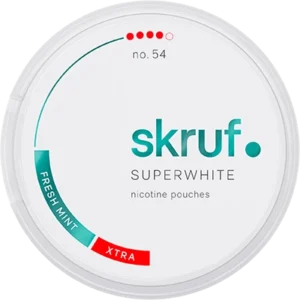 Skruf Superwhite no.54 Fresh Mint Xtra Strong