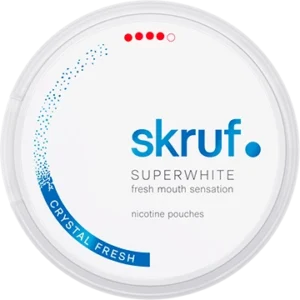 Skruf Superwhite Crystal Fresh Xtra Strong